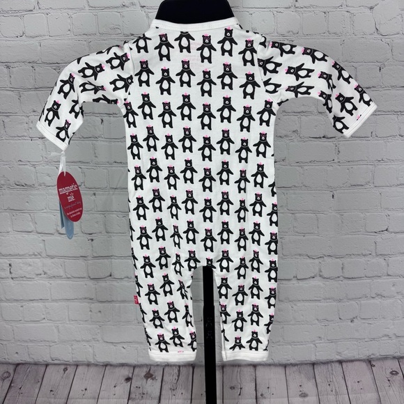 Magnetic Me Black and White Princess Party Bears One Piece Size 3-6 Months - Picture 5 of 5
